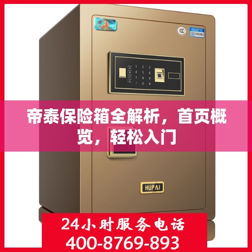 帝泰保险箱全解析，首页概览，轻松入门