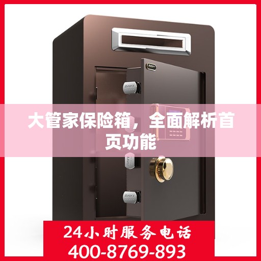 大管家保险箱，全面解析首页功能